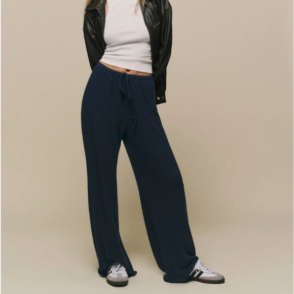 REFORMATION Petites Olina Knit Pant Blue - Size XSP - Picture 3 of 6